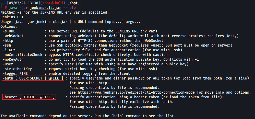 Jenkins CLI Usage